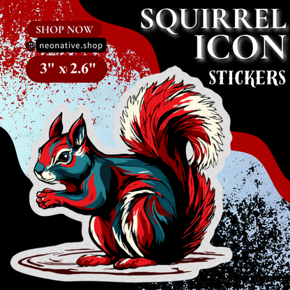 Squirrel Icon Sticker
