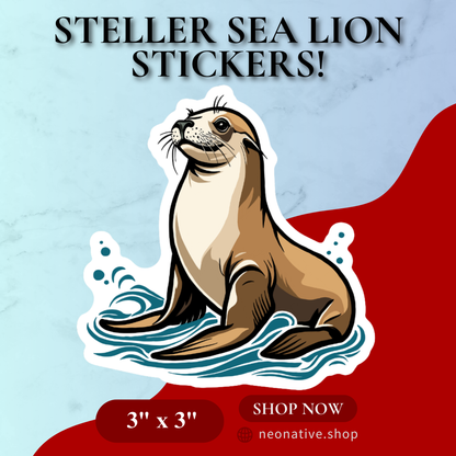 Steller Sea Lion Sticker