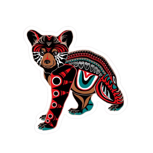 Black Bear Cub Sticker