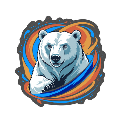 Strength Polar Bear Sticker