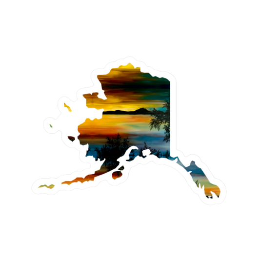 Sunset Lake Sticker