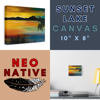 Sunset Lake Canvas