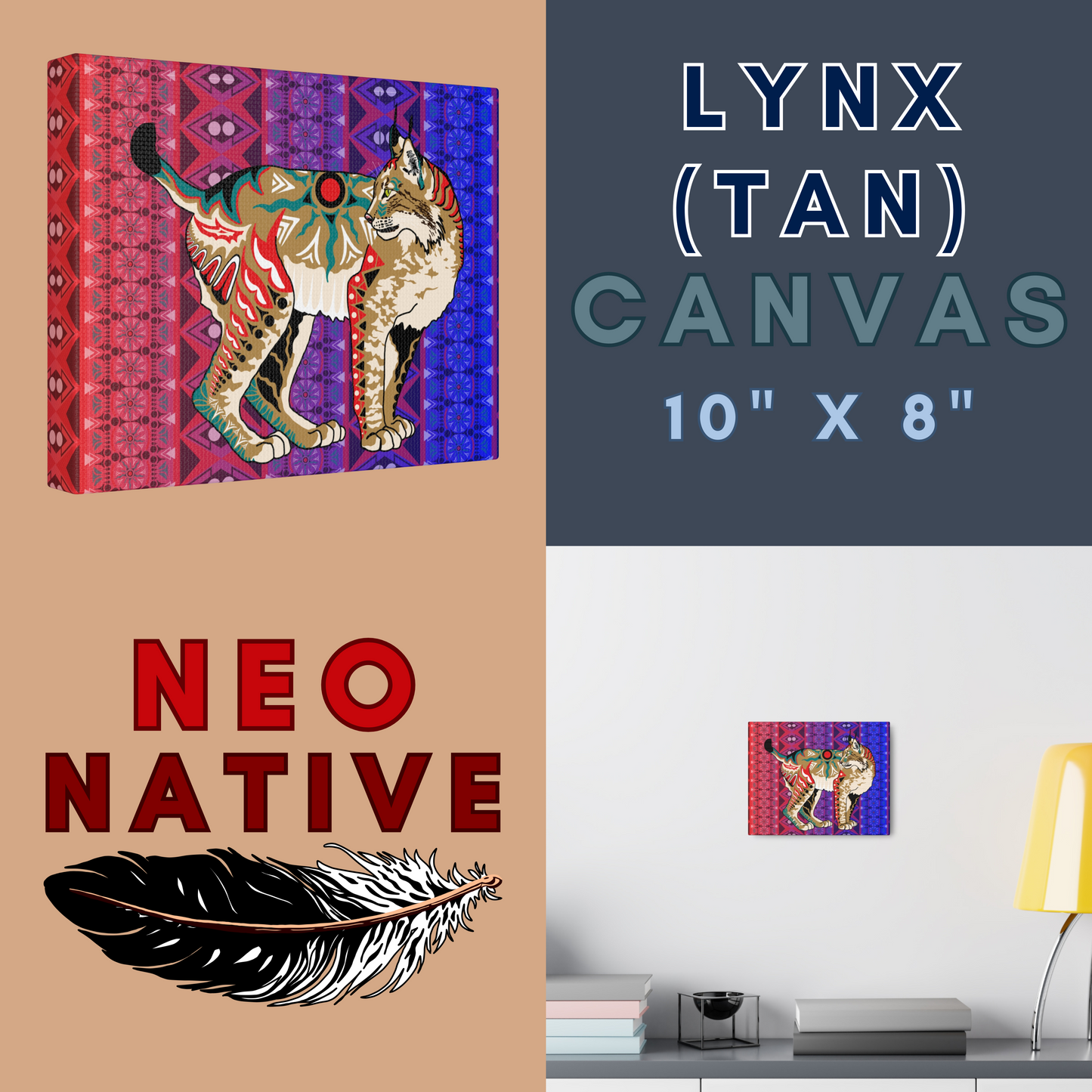 Tan Lynx Canvas