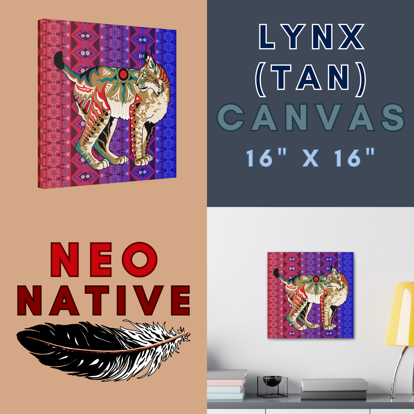 Tan Lynx Canvas