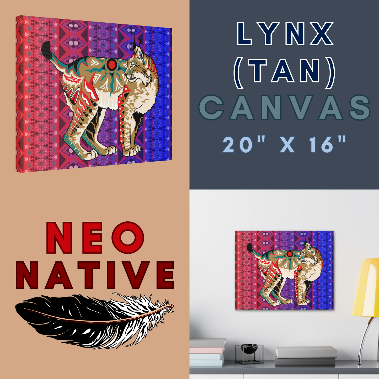 Tan Lynx Canvas