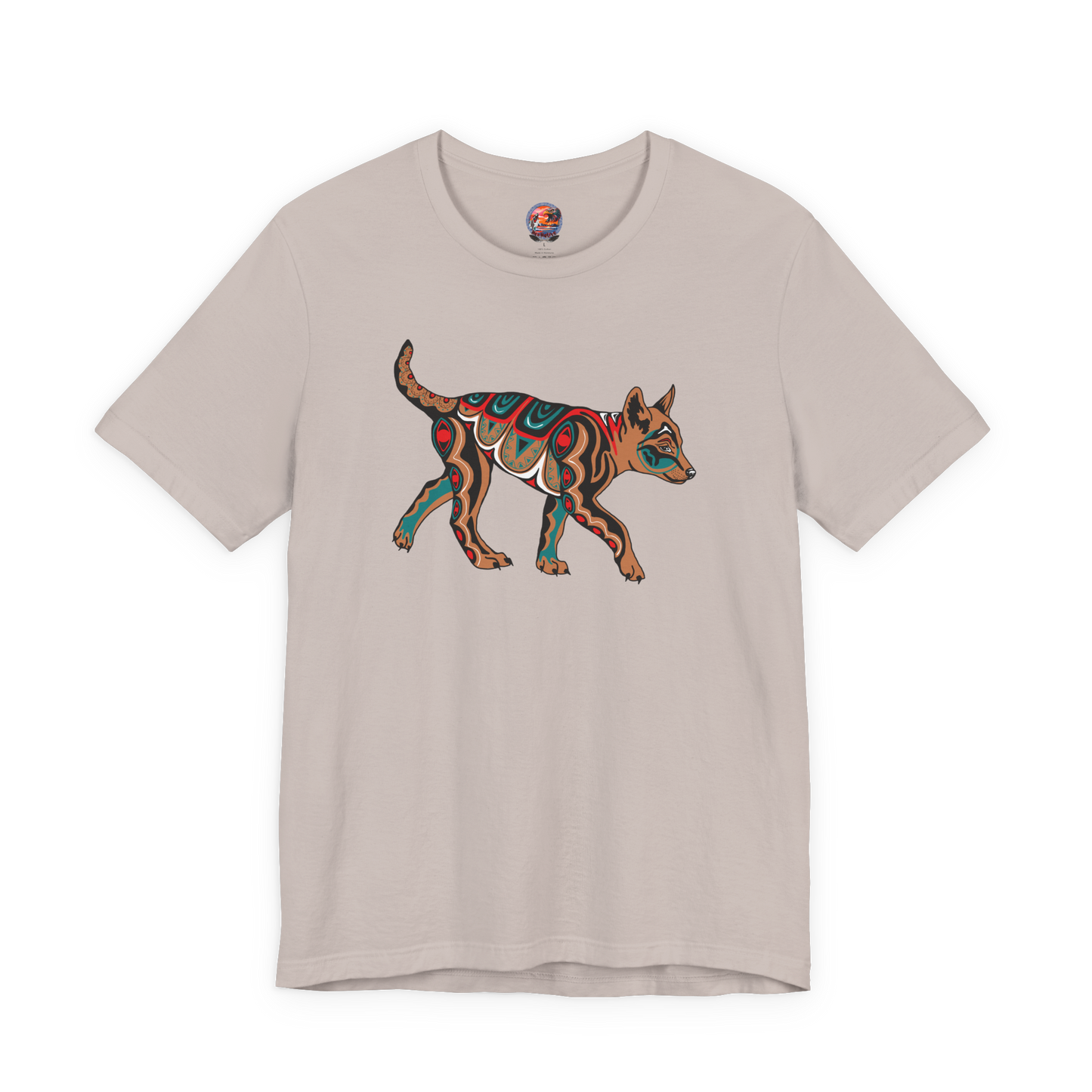 Tan Wolf Pup T-Shirt
