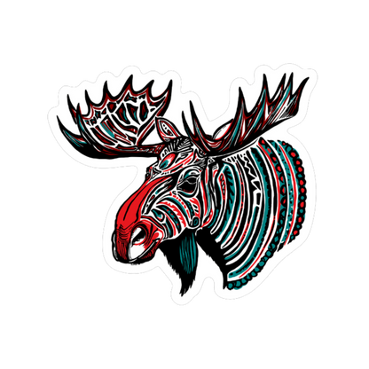 Tribal Moose Sticker