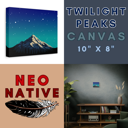 Twilight Peaks Canvas