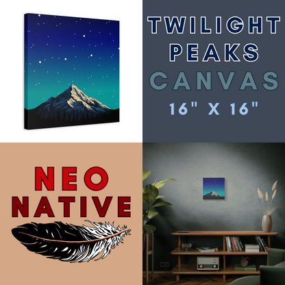 Twilight Peaks Canvas