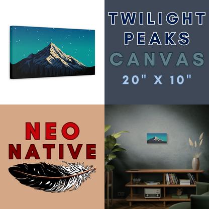 Twilight Peaks Canvas