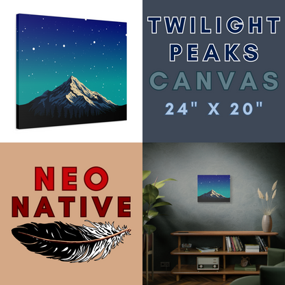 Twilight Peaks Canvas