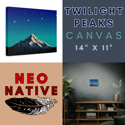 Twilight Peaks Canvas