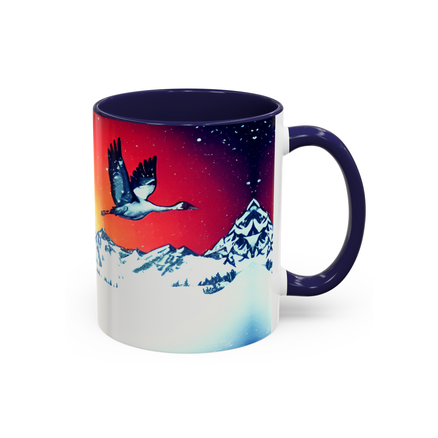 Winter Crane Mug