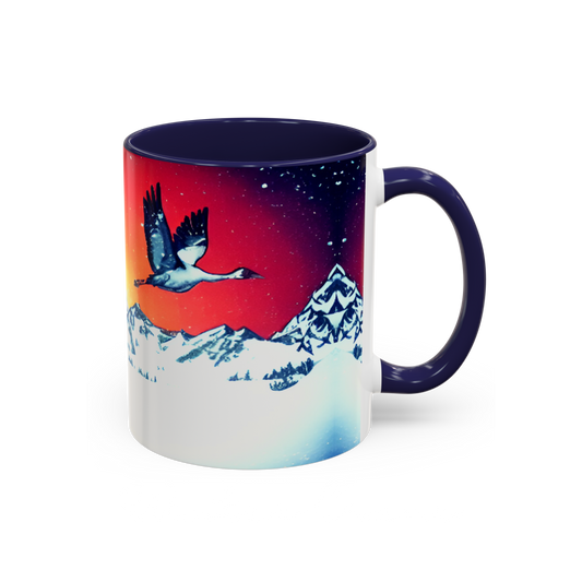 Winter Crane Mug