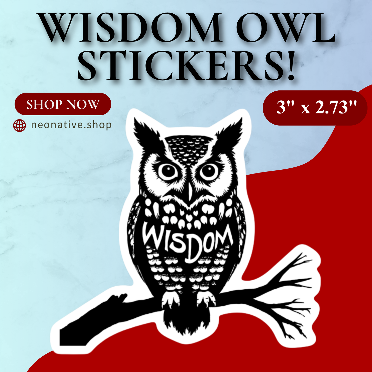 Wisdom Owl Sticker