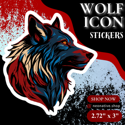 Wolf Icon Sticker