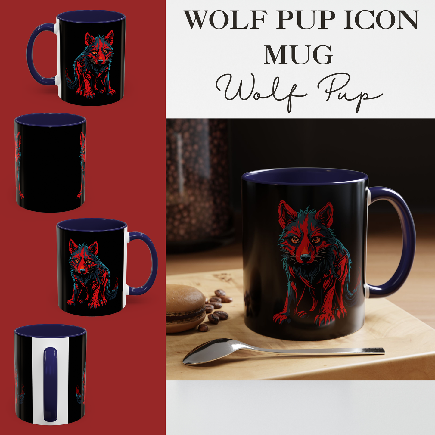 Wolf Pup Icon Mug