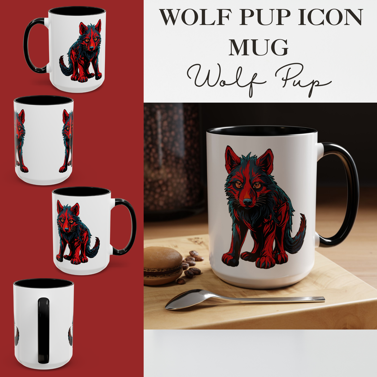 Wolf Pup Icon Mug