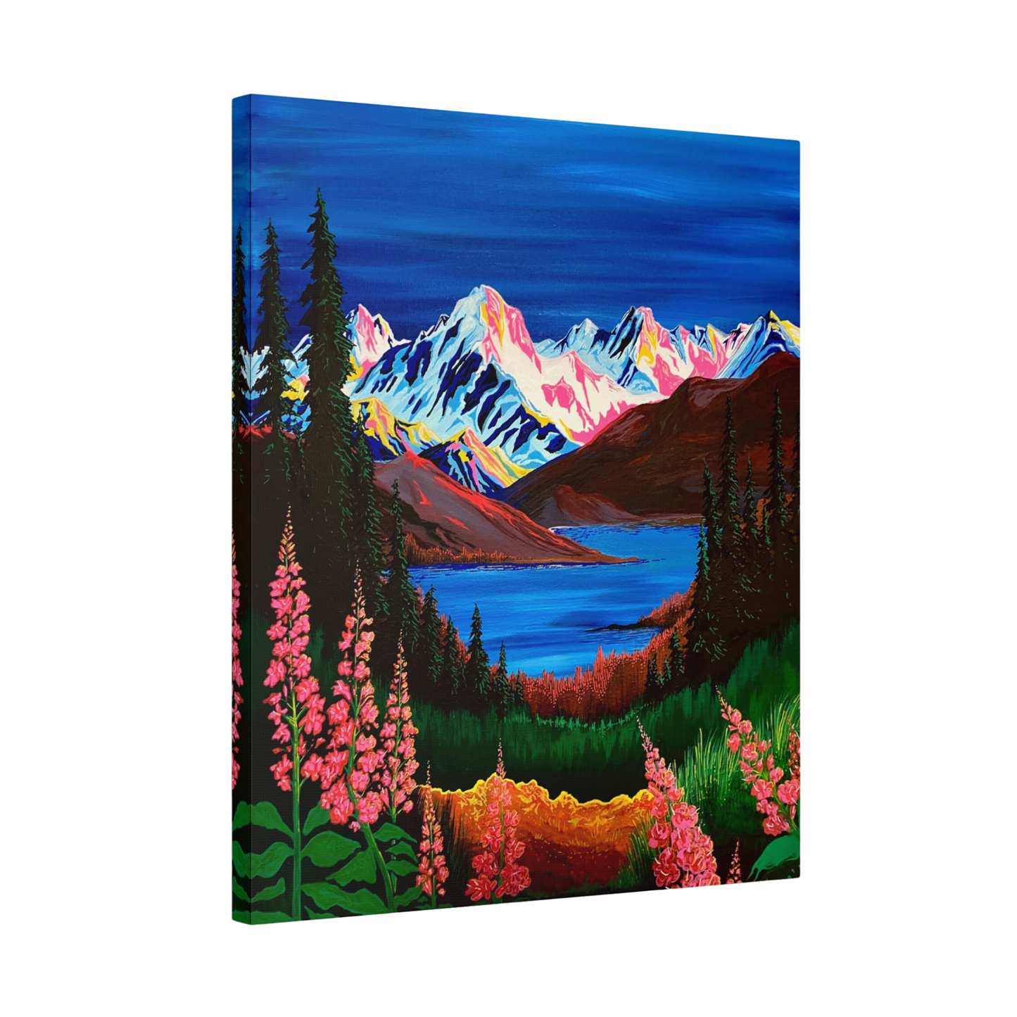 Alpine Fireweed Canvas