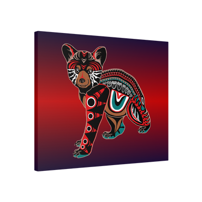 Black Bear Cub Canvas