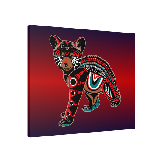Black Bear Cub Canvas