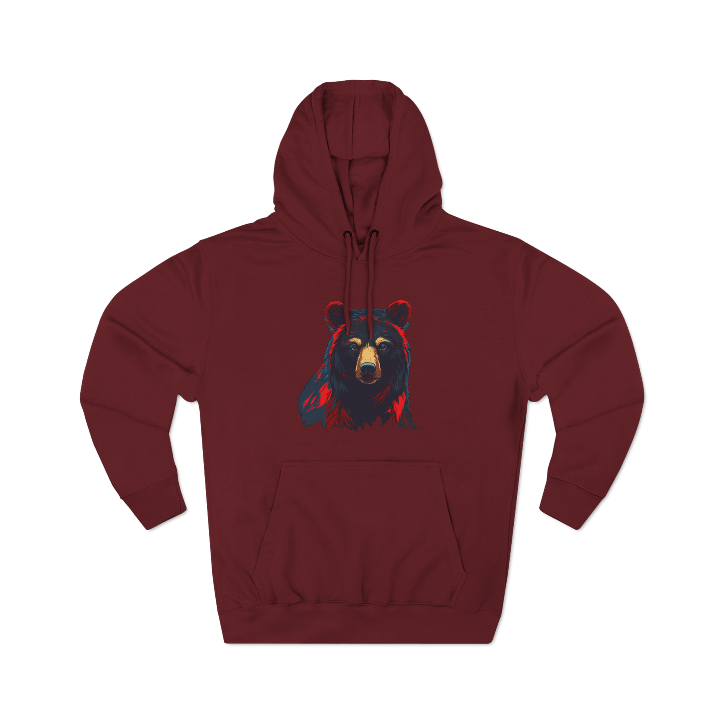 Black Bear Icon - Fleece Hoodie