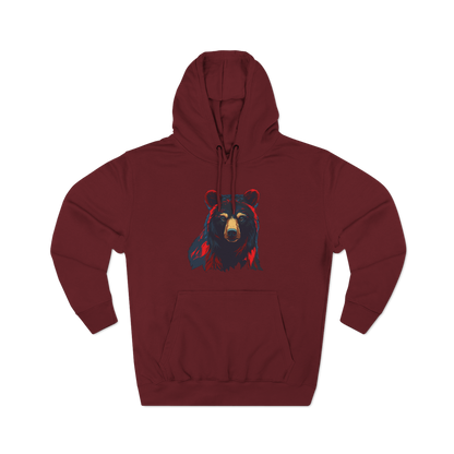 Black Bear Icon - Fleece Hoodie