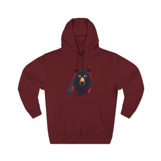 Black Bear Icon - Fleece Hoodie