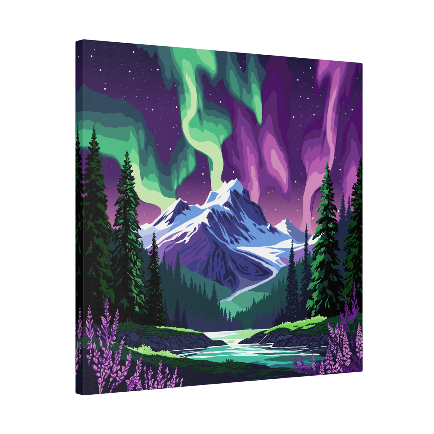Borealis in Bloom Canvas