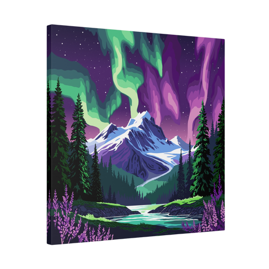 Borealis in Bloom Canvas