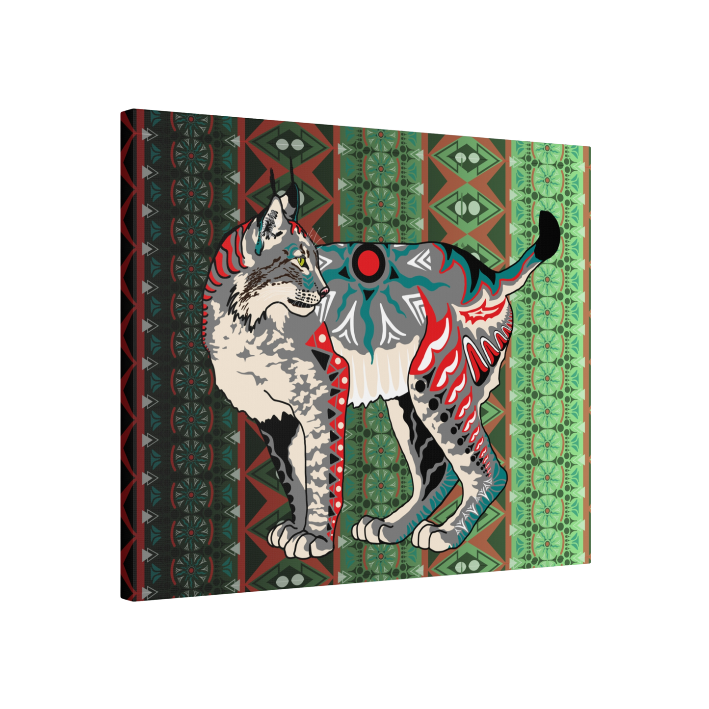 Gray Lynx Canvas