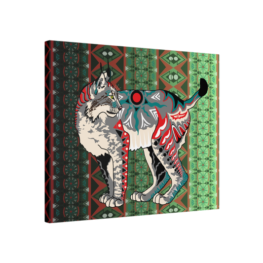 Gray Lynx Canvas