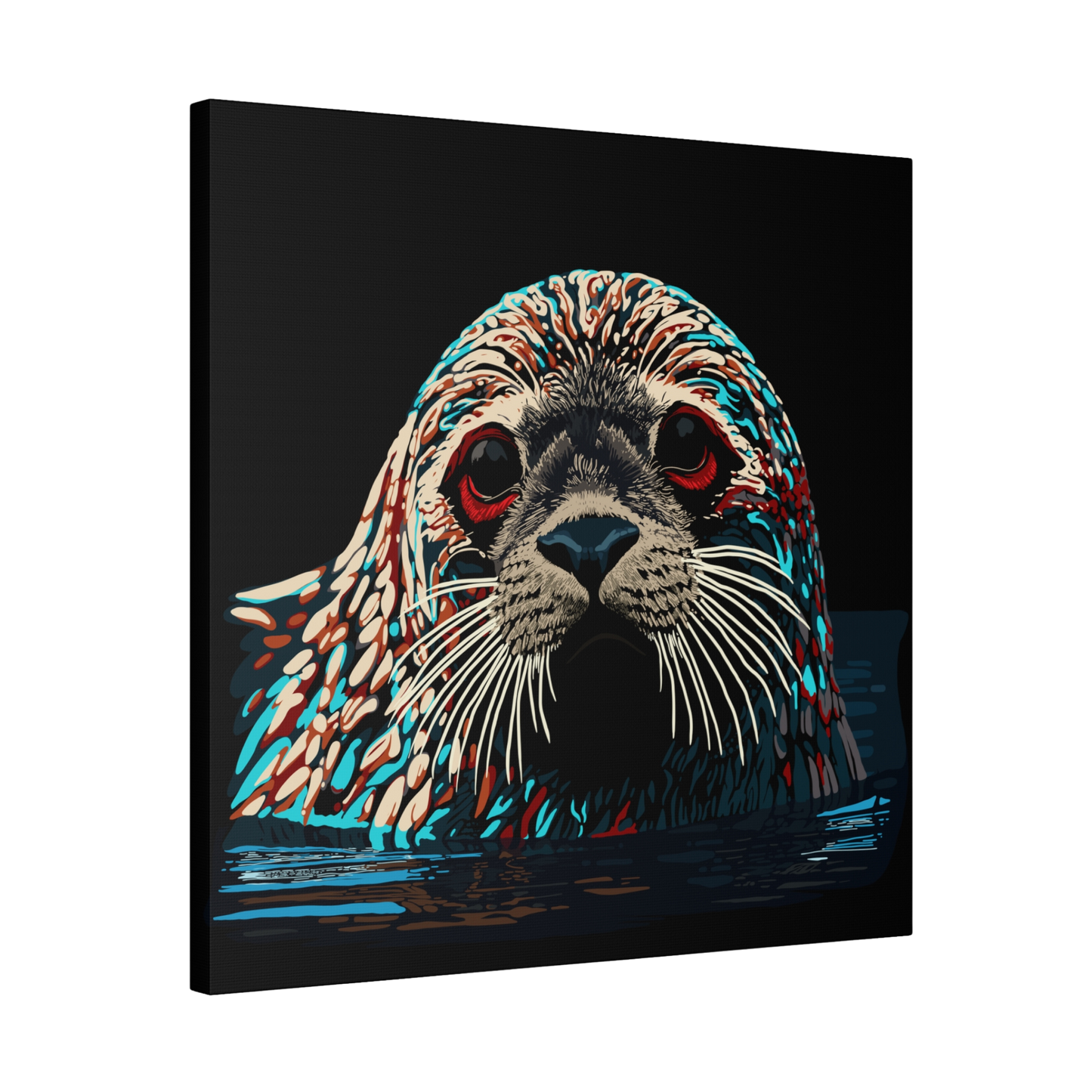 Harbor Seal Icon Canvas