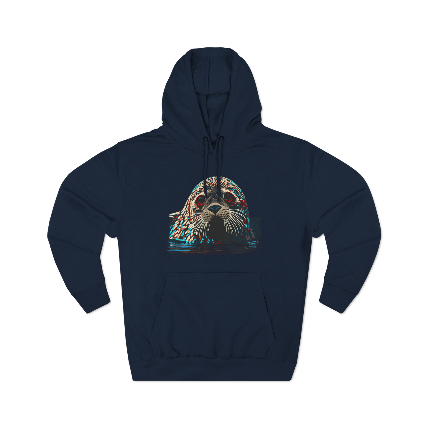 Harbor Seal Icon - Fleece Hoodie