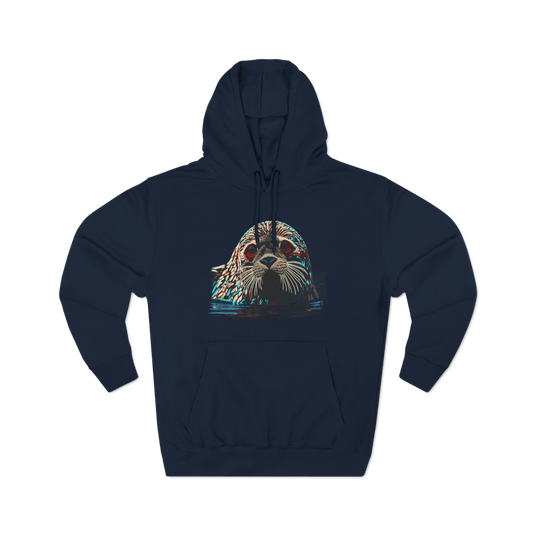 Harbor Seal Icon - Fleece Hoodie