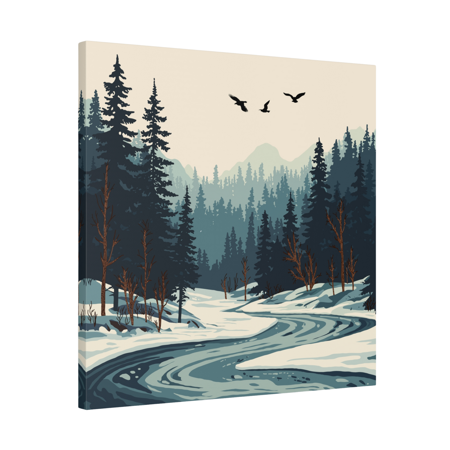 Ice-olate River Canvas