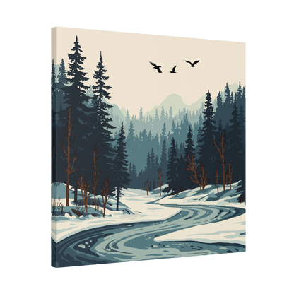 Ice-olate River Canvas