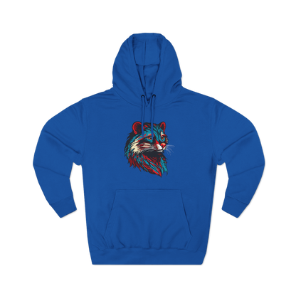 Hand-drawn Alaska Native inspired mink hoodie — original Indigenous wildlife design