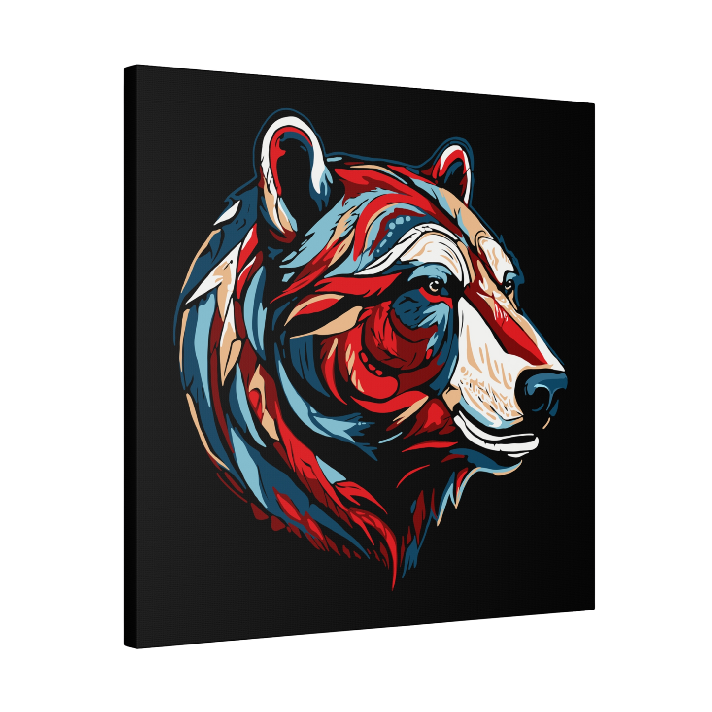 Polar Bear Icon Canvas