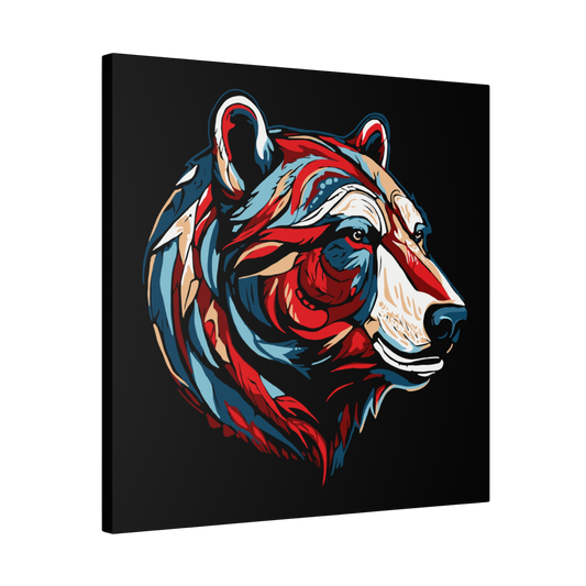 Polar Bear Icon Canvas