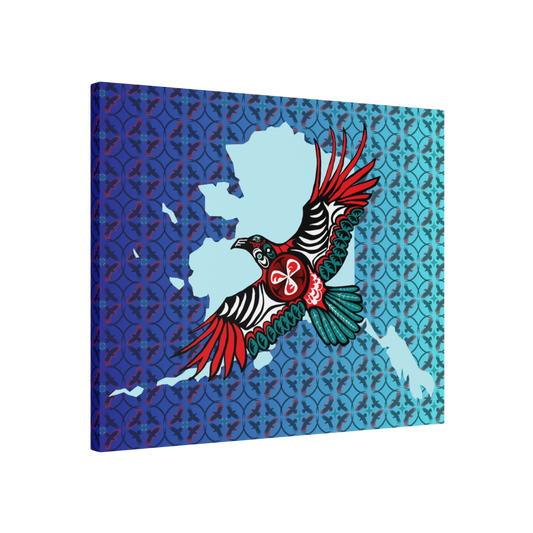 Flying Raven Canvas