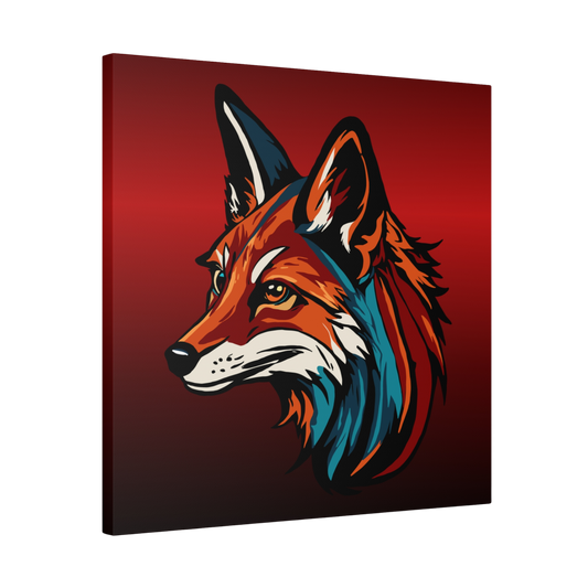 Red Fox Icon Canvas