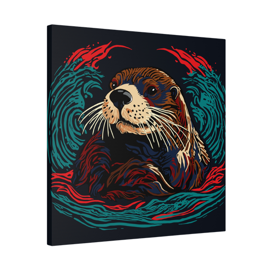 Sea Otter Icon Canvas