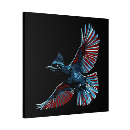Steller's Jay Icon Canvas