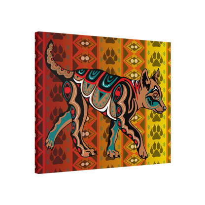 Tan Wolf Pup Canvas