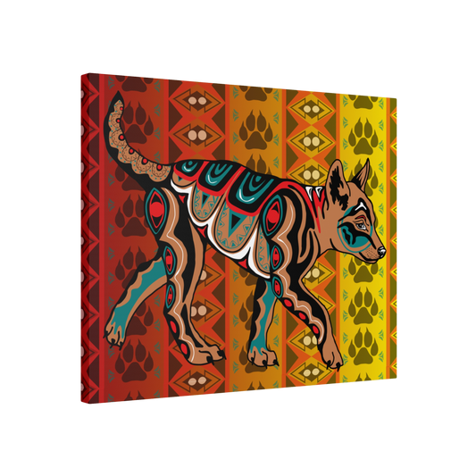 Tan Wolf Pup Canvas