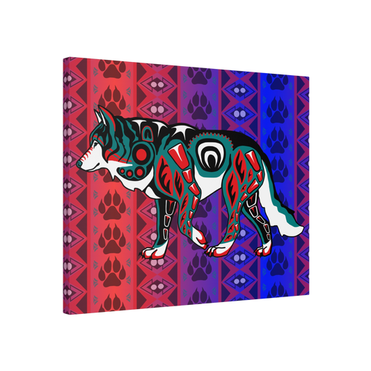 Walking Wolf Canvas