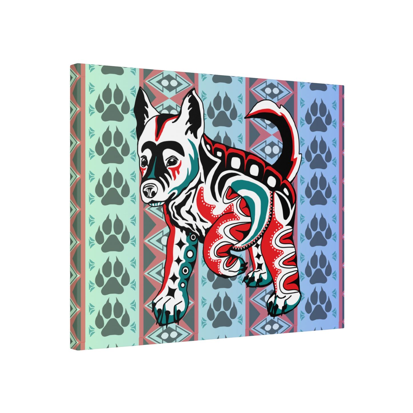 White Wolf Pup Canvas