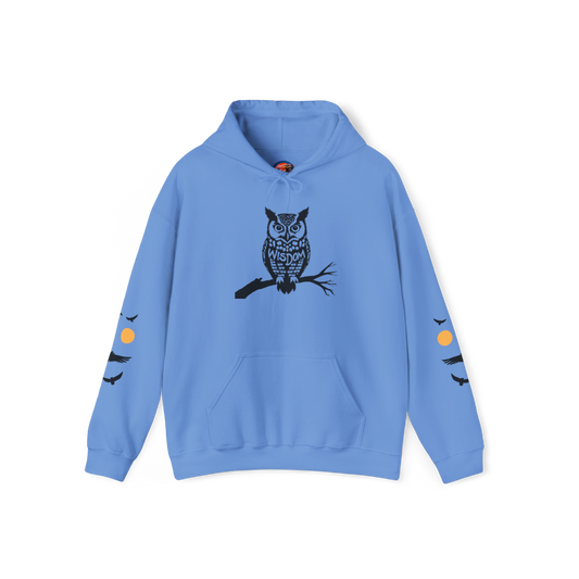 Hand-drawn 'Wisdom' word art hoodie inspired by Alaska Native design traditions