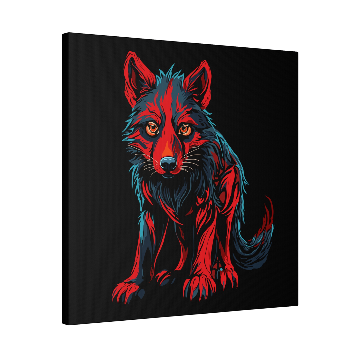 Wolf Pup Icon Canvas